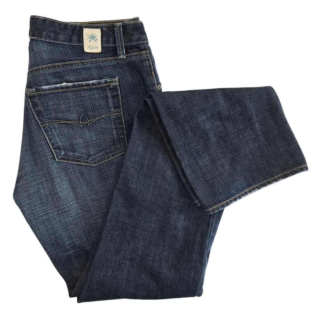 Agave La Mariposa Blue Moon Wash Classic Straight Leg Womens 31 Denim Jeans‎